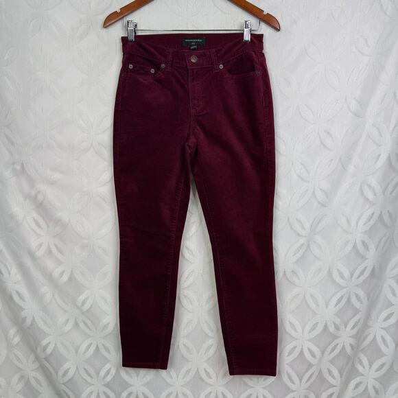 Banana Republic Burgundy Skinny Pants - Picture 4 of 10